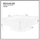 preview thumbnail 4 of 18, Modern Handcraft Drum Square Wooden Coffee Table