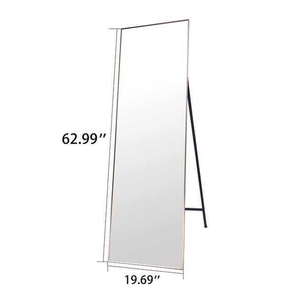 Modern Full-length Mirror with Stand - 62.99 x 19.69inches - Bed Bath ...