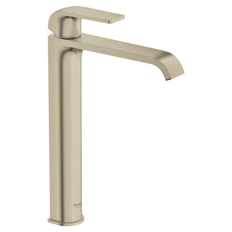 Grohe Defined 1.2 GPM Vessel Single Hole Bathroom Faucet with SilkMove - Brushed Nickel