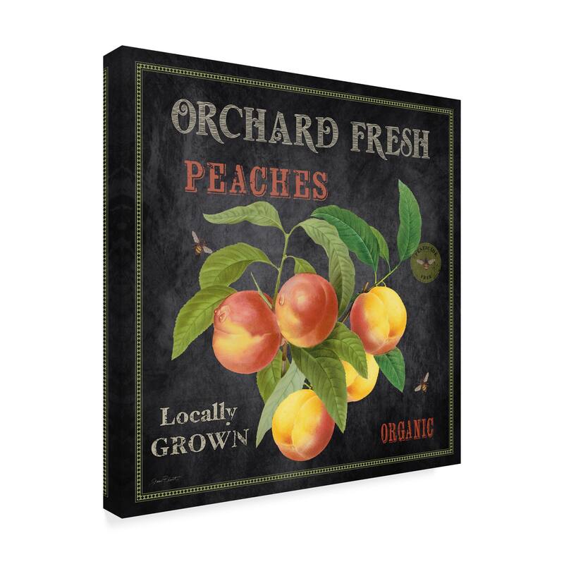 Jean Plout 'Orchard Fresh Peaches' Canvas Art