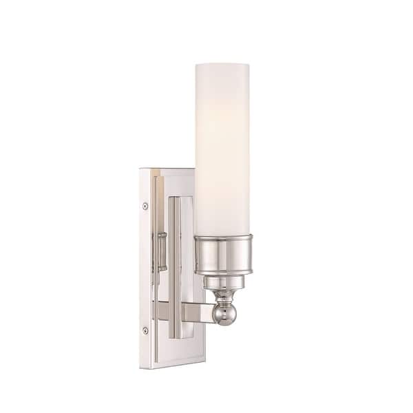 slide 2 of 11, Crystorama Lighting Group WLX-301 Wilcox 15" Tall LED Bathroom Sconce Polished Nickel