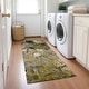 preview thumbnail 124 of 135, Machine Washable Indoor/ Outdoor Modern Floral Chantille Rug