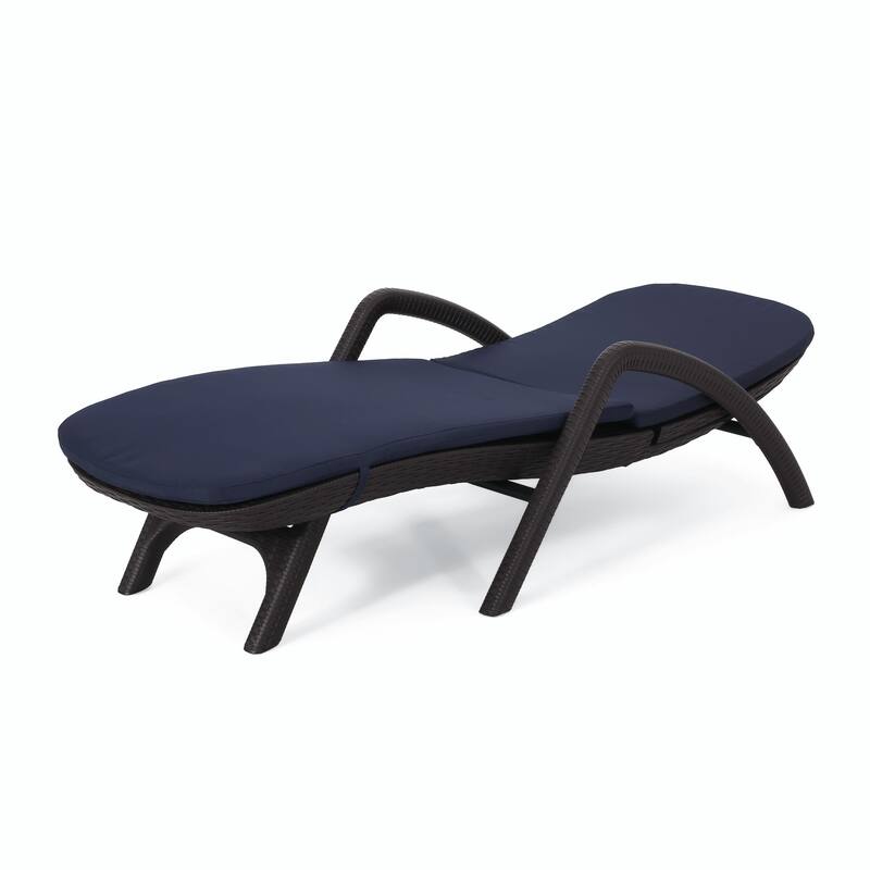 rgonomic Outdoor Chair with Wicker Texture - Durable, Comfortable Cushion, Stable Design