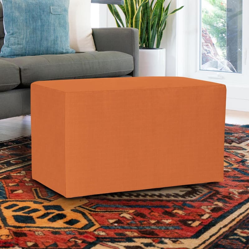 Allan Andrews Universal Bench Frame & Cover for Indoor & Outdoor - 36"W x 20"H x 18"D - Seascape Orange