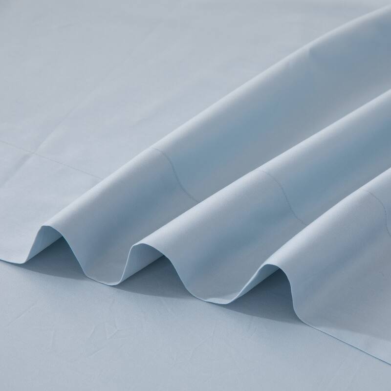 WHOLINENS Cotton Sateen Hotel Collection 400 TC Sheet Set, 17" Pocket