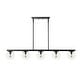 preview thumbnail 20 of 24, Luca Parisian 45.5" 5-Light Modern Glam Iron Globe Linear LED Pendant by JONATHAN Y