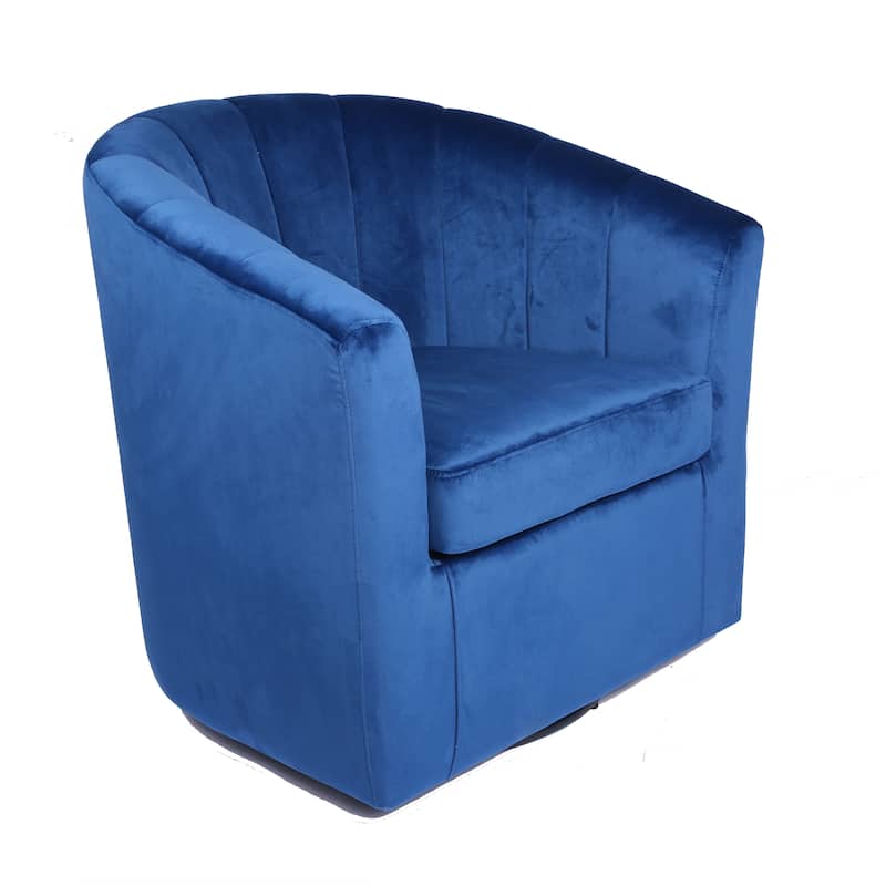 Carson Carrington Junsele Velvet Upholstery Swivel Accent Club Chair