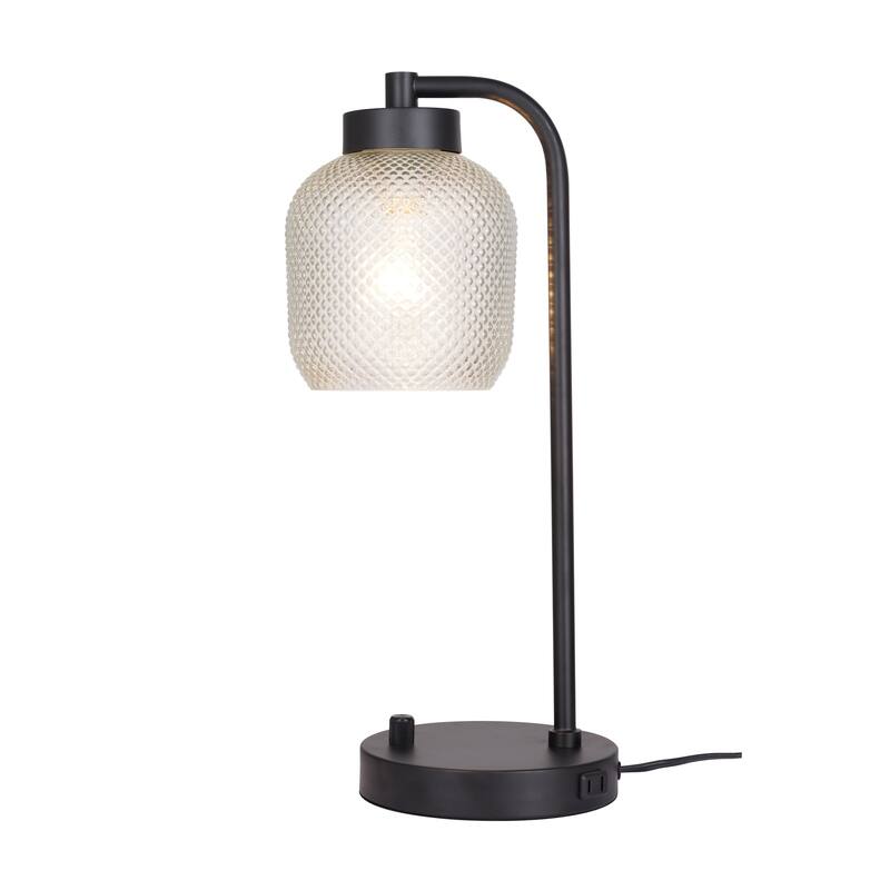 Kenroy Home Prismatic 1-Light Desk Lamp - Black