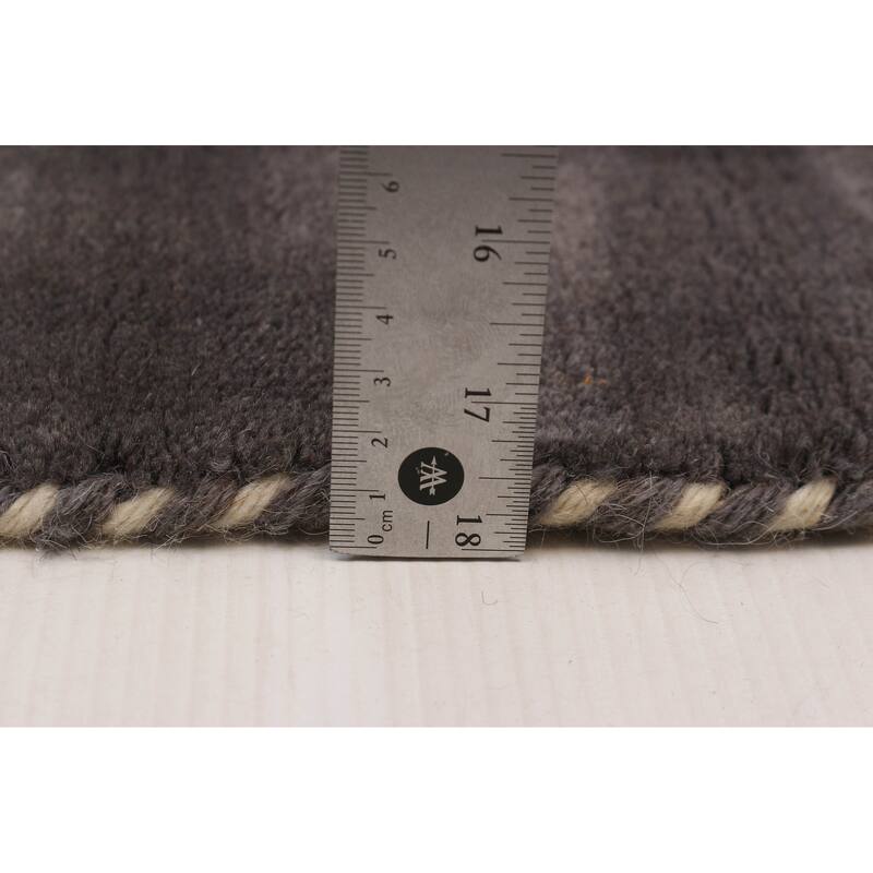 Kashkuli Gabbeh Grey Rug 9'9" x 12'8" - 9'9 x 12'8