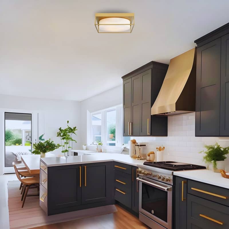15 inch led light metal kitchen light gold ceiling light - N/A