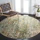 preview thumbnail 55 of 74, SAFAVIEH Madison Loane Modern Abstract Rug 11' x 11' Round - Green/Turquoise