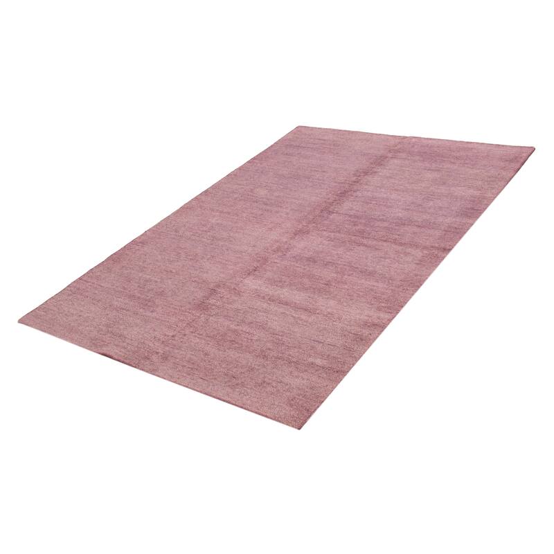 ECARPETGALLERY Hand-knotted Loreto Violet Silk Rug - 9'9 x 14'7