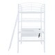 preview thumbnail 31 of 43, High Loft Bed with L-Shaped Desk and Storage Shelves, Metal Platform Bed with Curved Guardrail, USB Ports and Wireless Charging