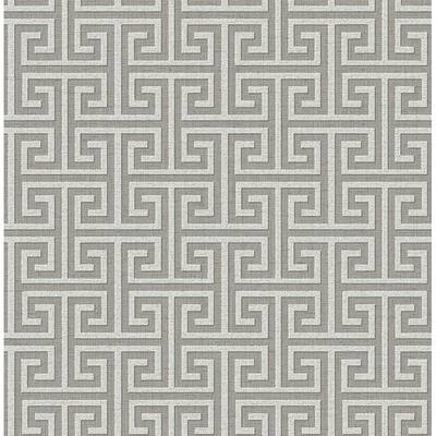 Seabrook Designs New York Greek Key Unpasted Wallpaper