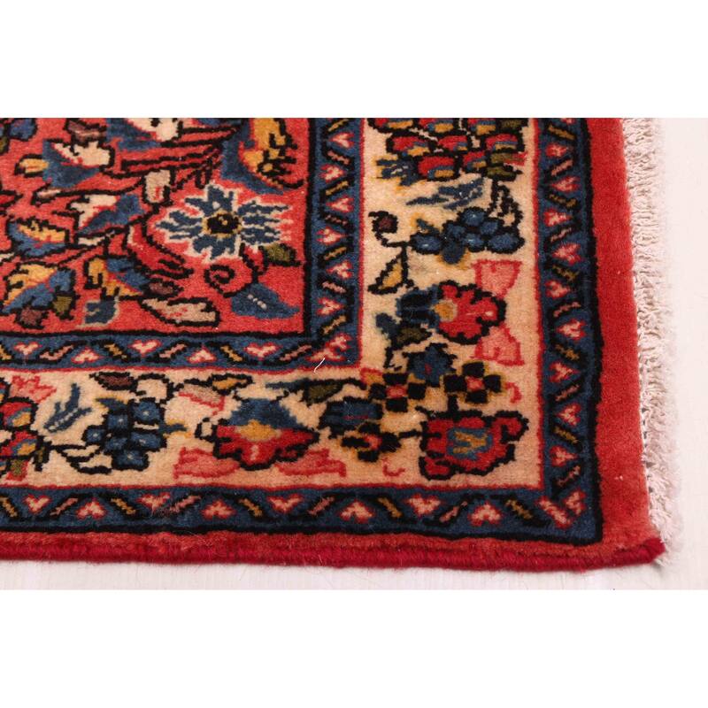 ECARPETGALLERY Hand-knotted Anadol Light Red Wool Rug - 2'4 x 7'7