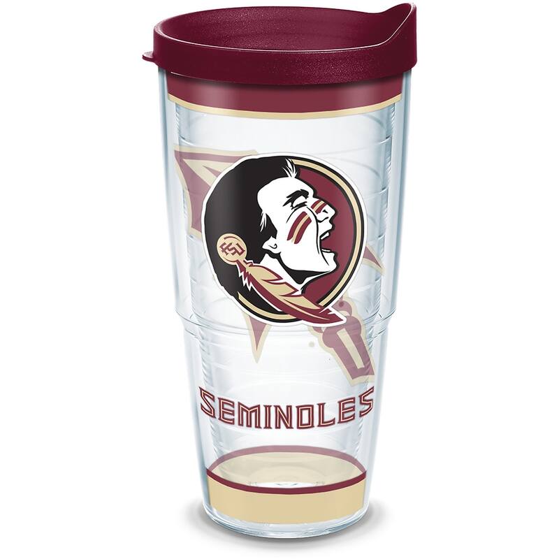 Tervis Florida State University FSU Seminoles Tradition Made in USA Double Walled Insulated Travel Tumbler, Classic - 24oz