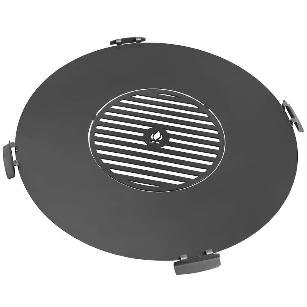 24" Cooking Grill Plate Accessory for Fire Pits and Paver Fire Pits