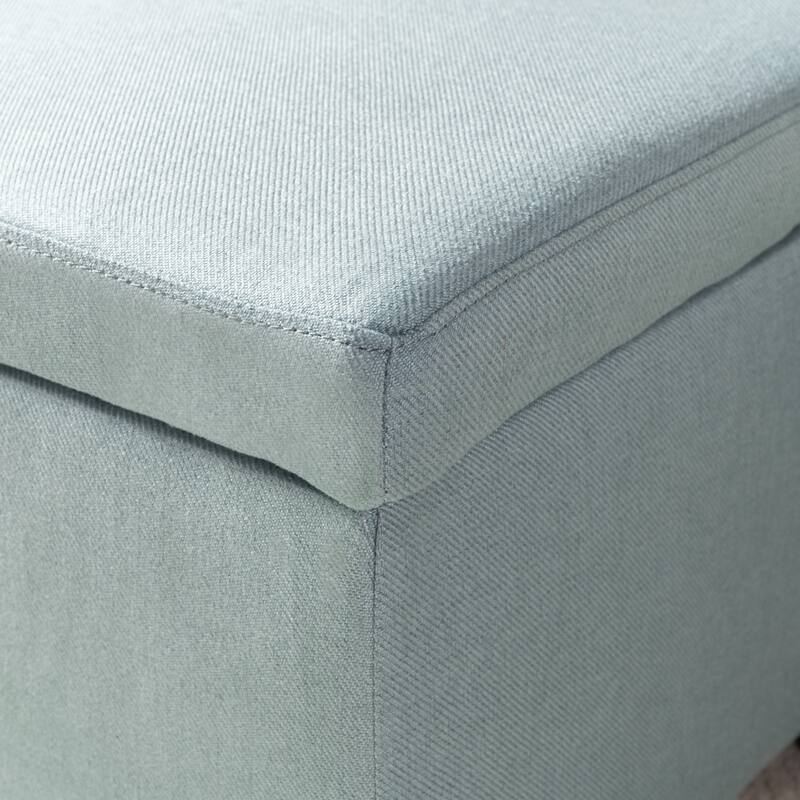 Cleo Fabric Storage Ottoman Bench by Christopher Knight Home