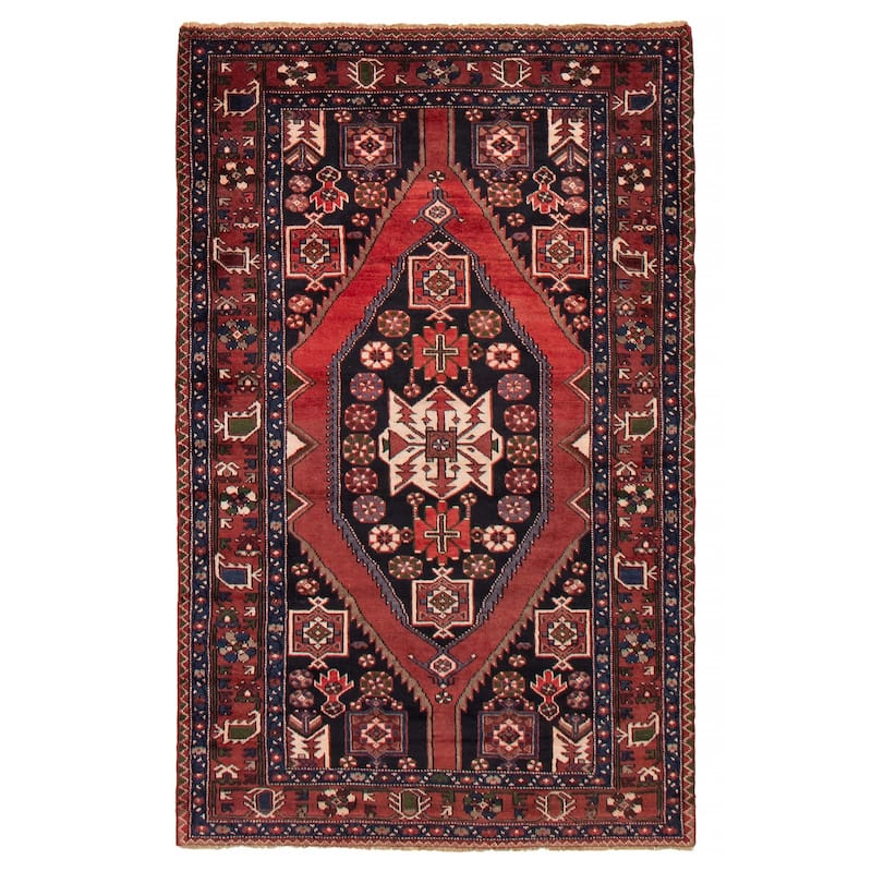 ECARPETGALLERY Hand-knotted Konya Anatolian Red Wool Rug - 4'5 x 6'10 - Red - 4'5 x 6'10