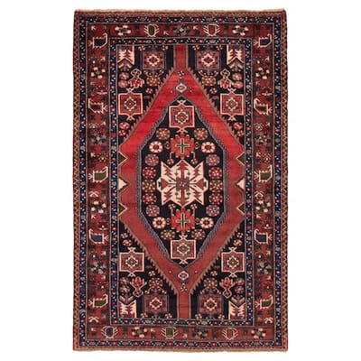 ECARPETGALLERY Hand-knotted Konya Anatolian Red Wool Rug - 4'5 x 6'10