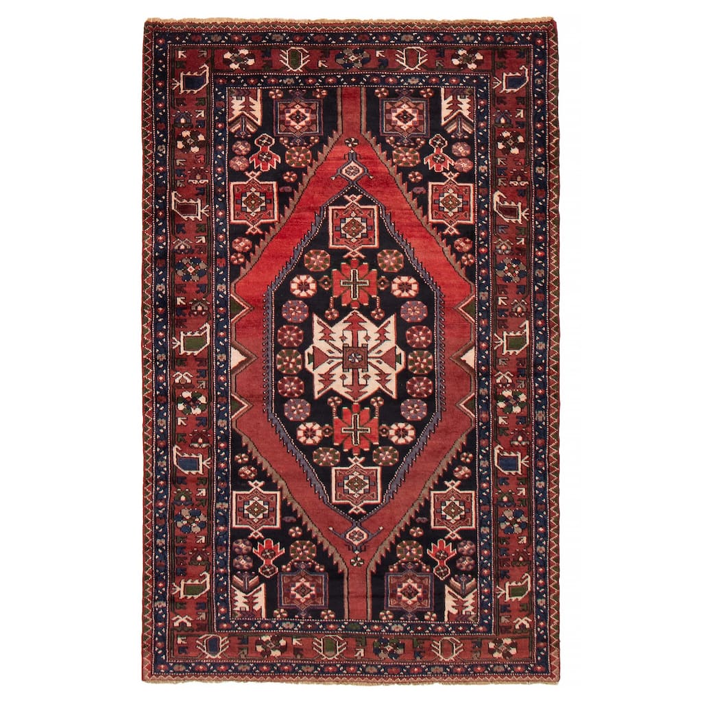 ECARPETGALLERY Hand-knotted Konya Anatolian Red Wool Rug - 4'5 x 6'10