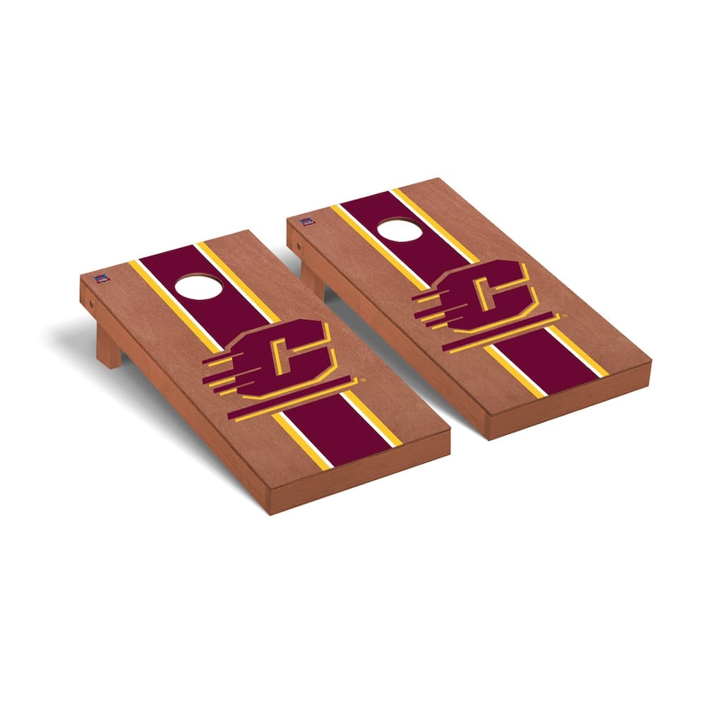 Central Michigan Chippewas Rosewood Cornhole Board Set