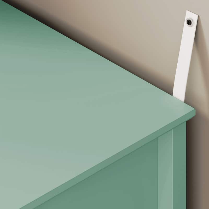 2 Drawers Nightstand with Charging Station