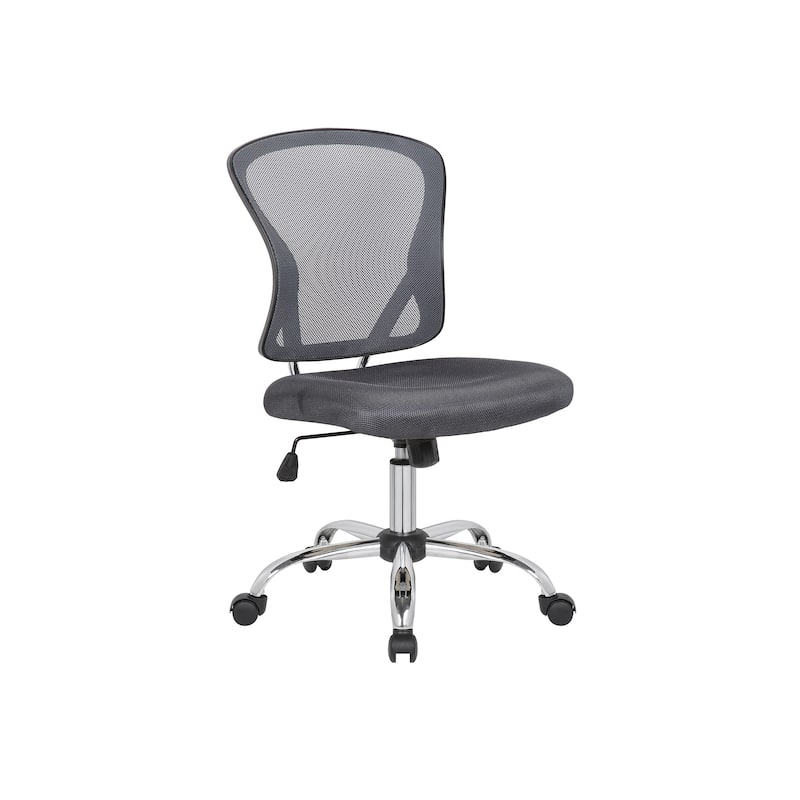Porthos Home Cody Armless Office Chair, Mesh Back, Adjustable Height