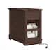 Classic Charging End Table with USB Ports and Storage - 23" in Height