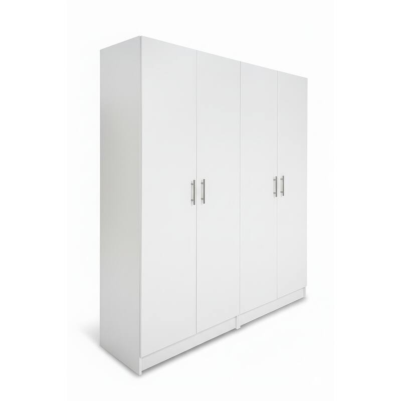 Modex Multi-Purpose Utility Storage Cabinet (2-Piece Set) - W 63″ × D 15.7″ × H 70.9″