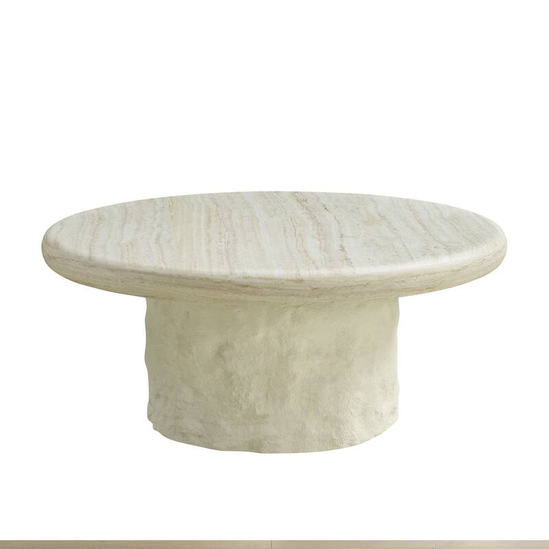 35.04''Fiberglass Round Center Coffee Table