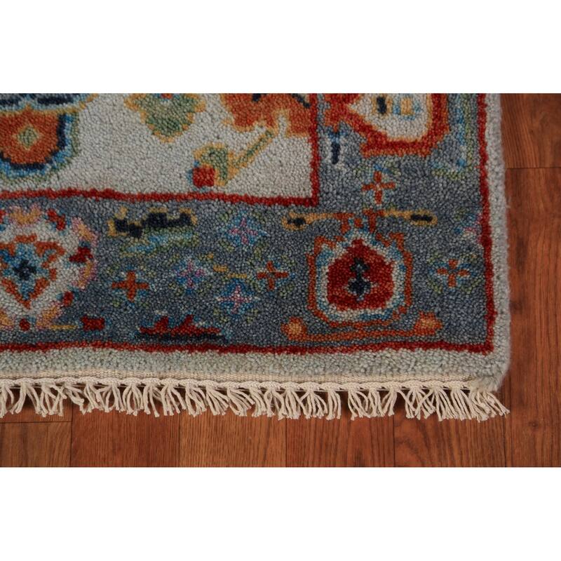 Oushak Indian Runner Rug Handmade Transitional Wool Carpet - 2'6"x 7'10"