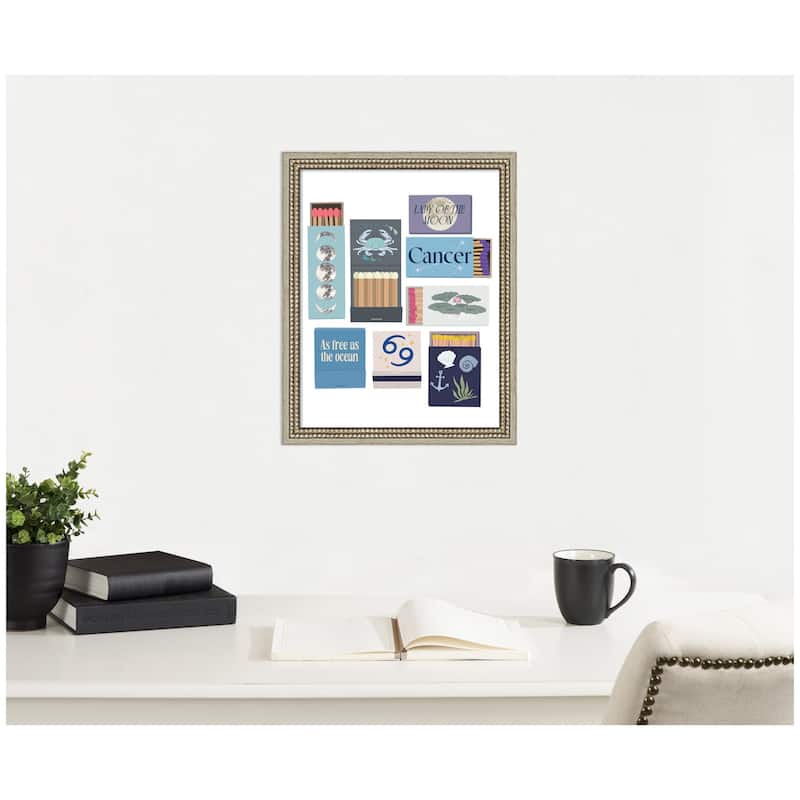 Kate and Laurel Cancer Matchbooks 14x18 FC by Megan Ryan Framed Wall Art Print