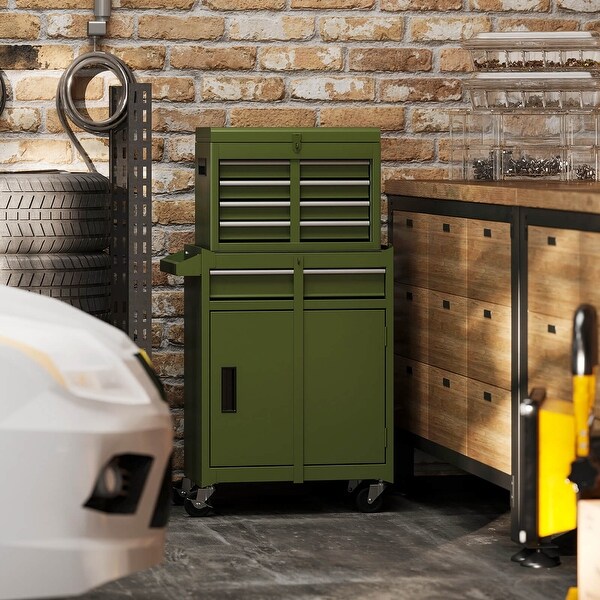 Costway 5-Drawer Rolling Tool Chest Cabinet Metal Tool