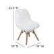 preview thumbnail 12 of 20, Kids Shaggy Dog Accent Chair - Desk Chair - Playroom Chair - 14"W x 14"D x 23.5"H