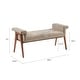 preview thumbnail 2 of 7, Mason Tan Accent Bench by INK+IVY