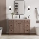 preview thumbnail 51 of 112, 36"/48"/60"/72" Bathroom Vanity Set with Sink & Faucet 48"single sink - 48"single sink-Brown