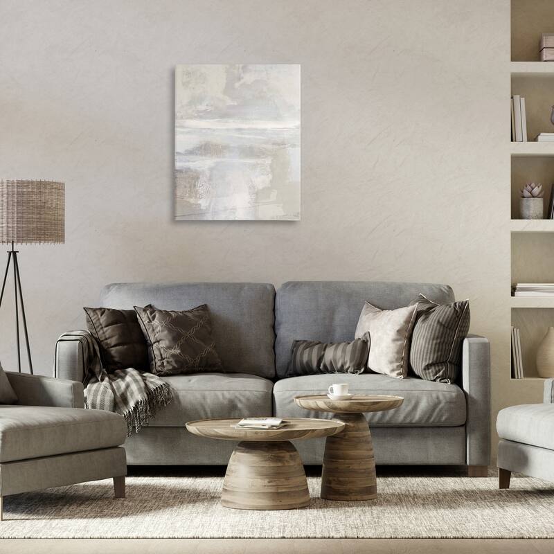 Stupell Muted Beige & Grey Canvas Wall Art Design By Rachel Springer