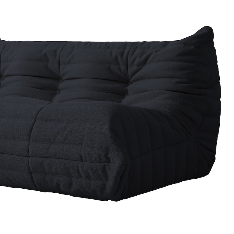 Lazy Floor Sofa Couches,Teddy Velvet Lounge Chair