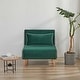 preview thumbnail 4 of 9, Velvet Sleeper Chair - 3-Position Backrest, Converts to Bed in 10 Sec, Includes Pillow Space-Saving Sleeper sofa.