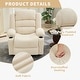 preview thumbnail 19 of 19, Widen Recliner Chair for Adults, Heavy Duty 350Lb Manual Large Lounge Chairs