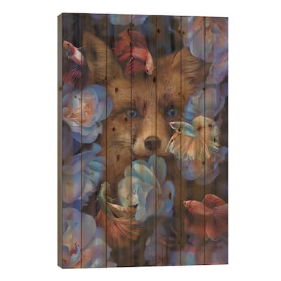 I Found You Without Even Looking Print On Wood by Karen Cantuq - Multi-Color
