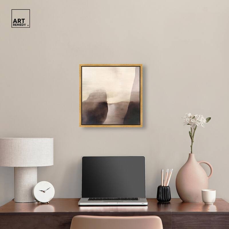Pale Taupe II Canvas by Art Remedy