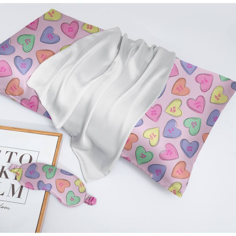 Wonderful Mulberry Silk Pillowcase and Eyemask Set