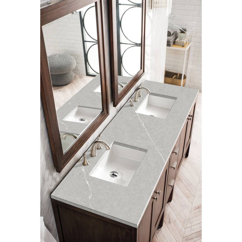 James Martin Vanities Addison 72" Single Vanity, Mid Century Acacia