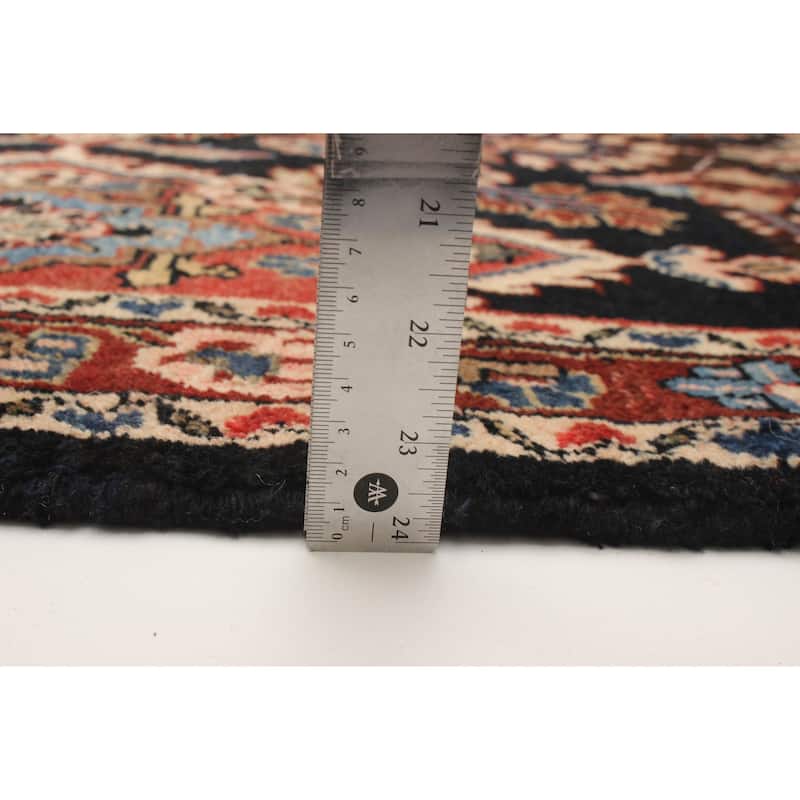 ECARPETGALLERY Hand-knotted Anadol Navy Wool Rug - 3'9 x 11'9