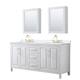 Option White / White Quartz Top / Brushed Gold Hardware