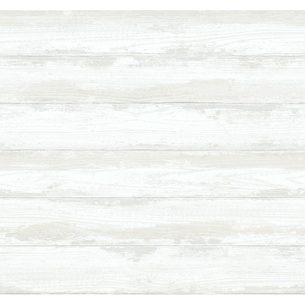 A-Street Prints Truro Bone Weathered Shiplap Wallpaper