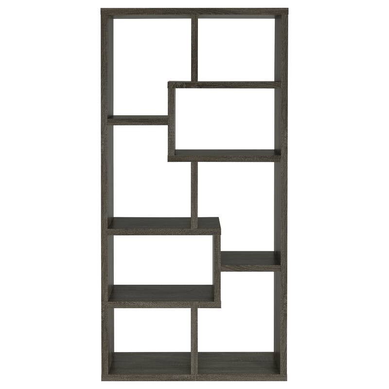 Theo 71-inch 8-compartment Wood Bookshelf