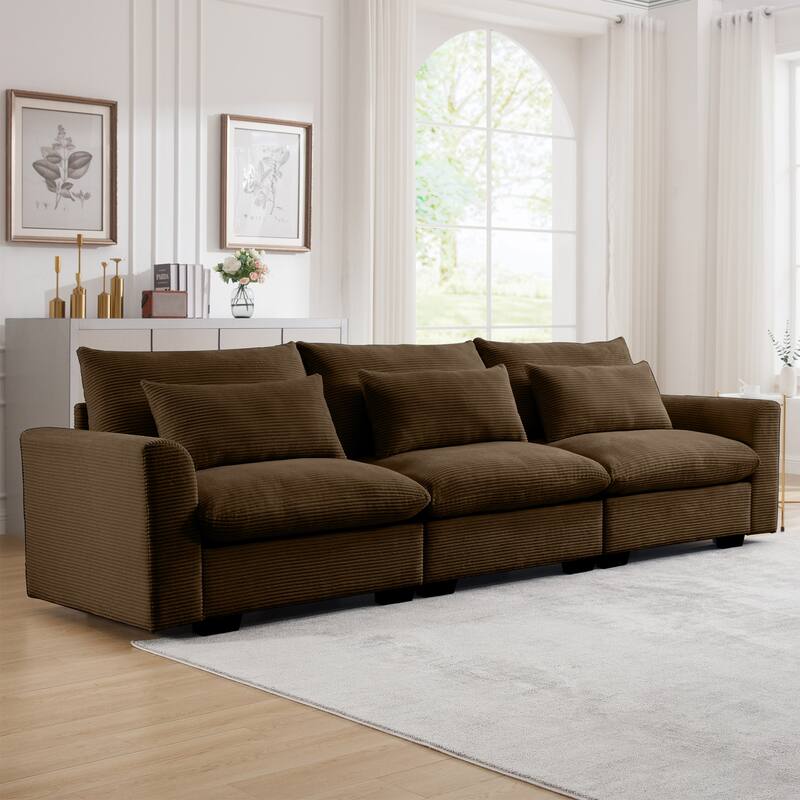 GDFStudio- Mark Corduroy Three-Seater Sofa